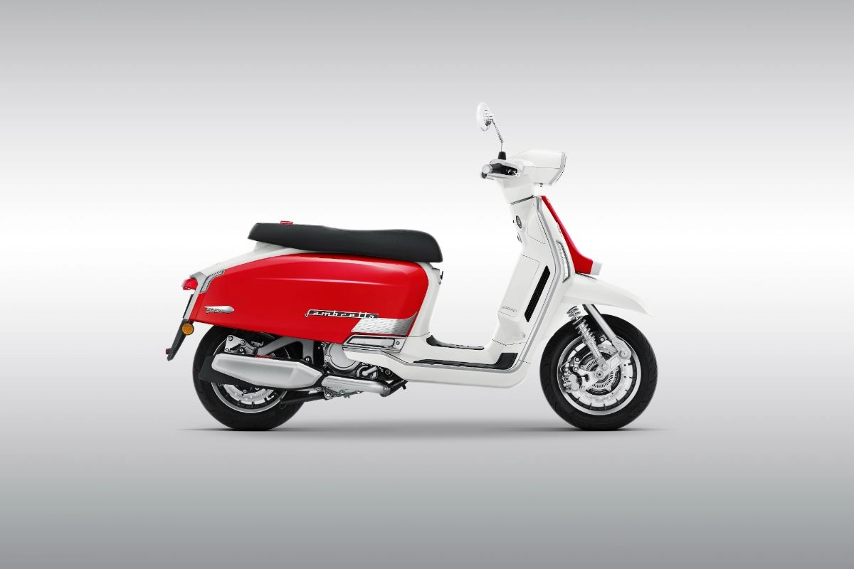 Lambretta G350 Series II Rosso-Bianco 紅白雙色官方車身圖